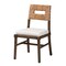 Baxton Studio Porsha Modern Bohemian Dark Brown Finished Mahogany Wood and Natural Rattan Dining Chair 225-13103-ZORO - alternate 6